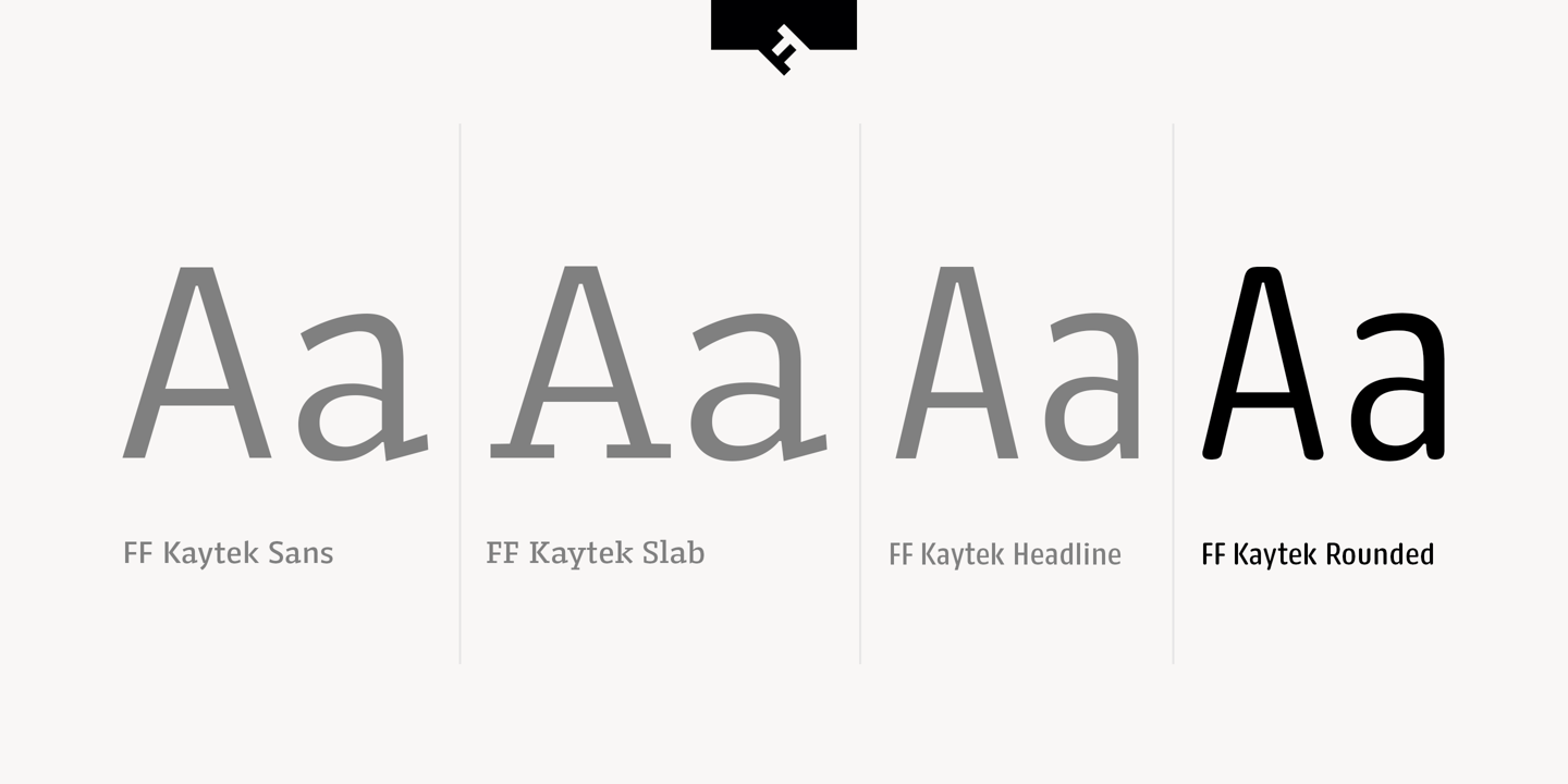 Пример шрифта FF Kaytek Rounded Medium